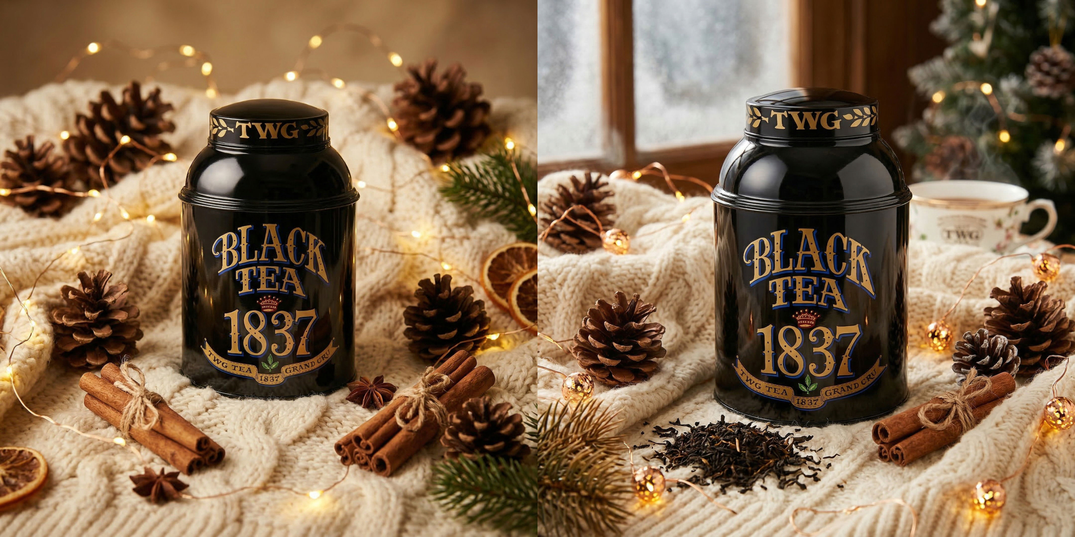 Winter holiday themed product photo