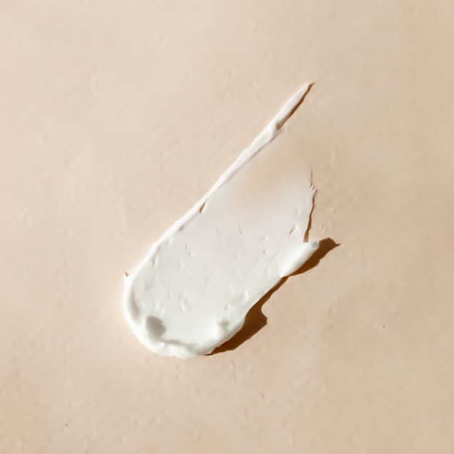 A smear mark of a beauty product